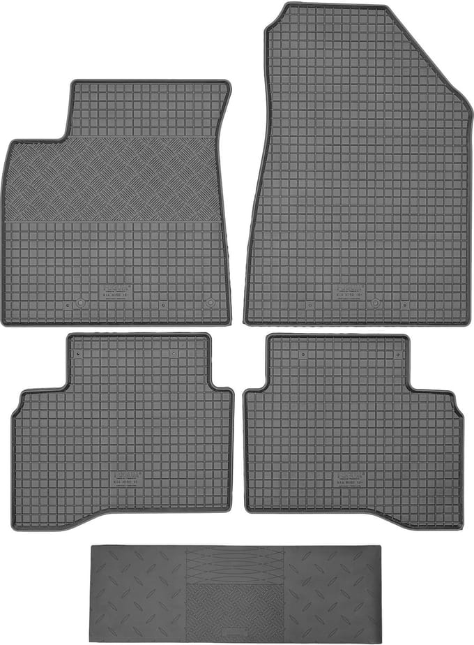 Max-Dywanik RIGUM - Kia Niro Crossover - 2016+ - Zwart - Beschermingsset