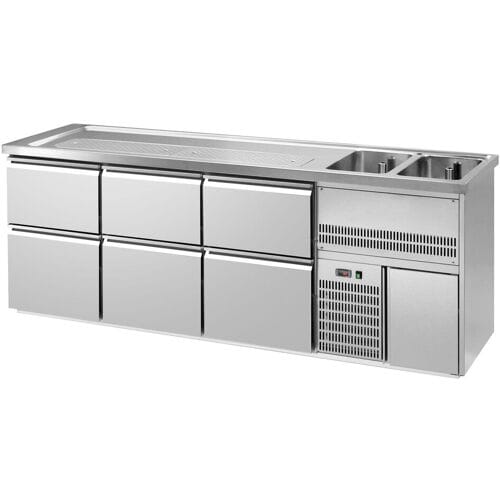 GGM Gastro Biertheke Premium PLUS - 2500x700mm - 6 Schubladen