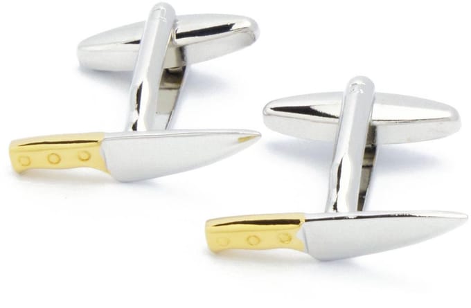 Manchetknopen - Mes Messen Zilver en Goud