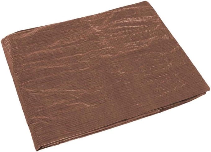 Zware zeilzeilzeilen (dekzeilen) (bruin, 8 voet x 10 voet)