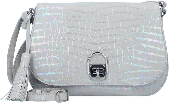 PICARD Leren Schoudertas Mermaid Crossbody Bag Shark Grijs