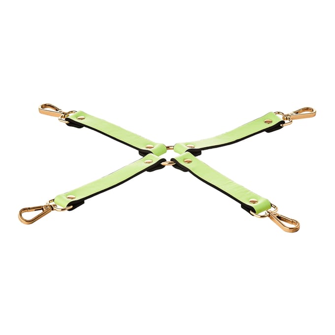 Dreamtoys Radiant Hog Tie glow-in-dark Bondage set - Groen
