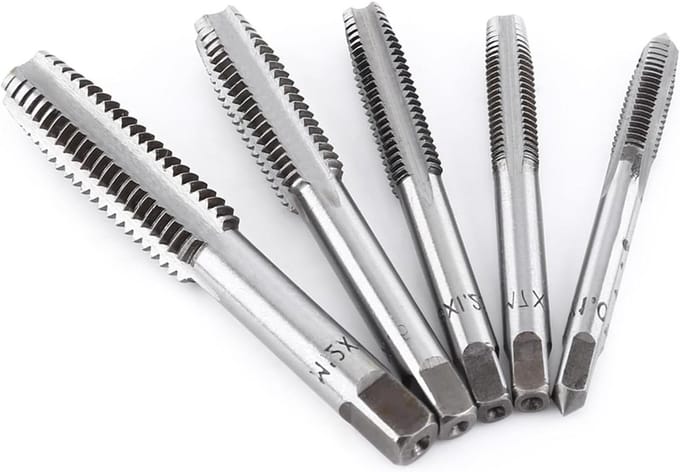 Tapsleutel Set - Hand Tap Set - Draad Snijden - Lagerstaal - M6-M12 - Grijs