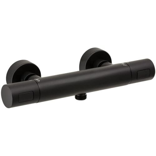Herzbach DEEP BLACK thermostatic shower mixer exposed 23.131100.1.12
