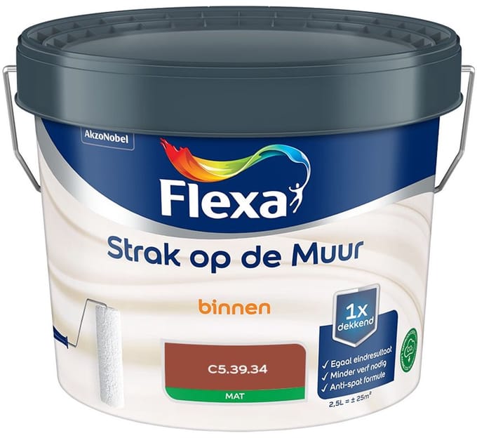 Flexa - Strak Op De Muur Binnen Mat - C5.39.34 - Mengverf - 2,5 L