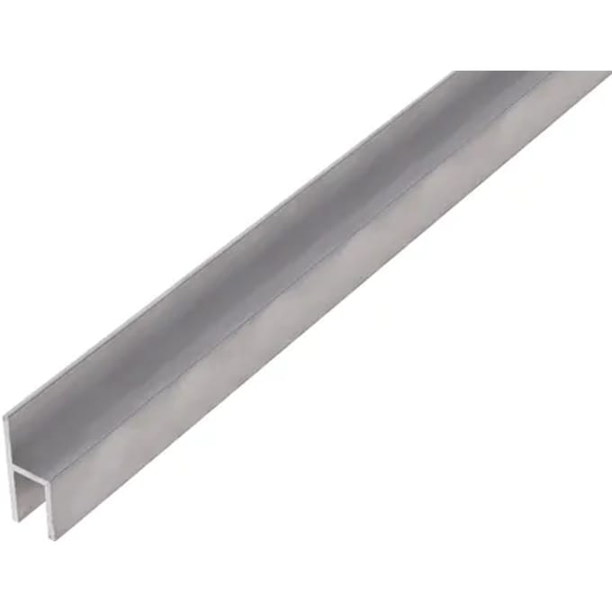 Alberts H-profiel - Aluminium - 26x11x1,5mm 2m