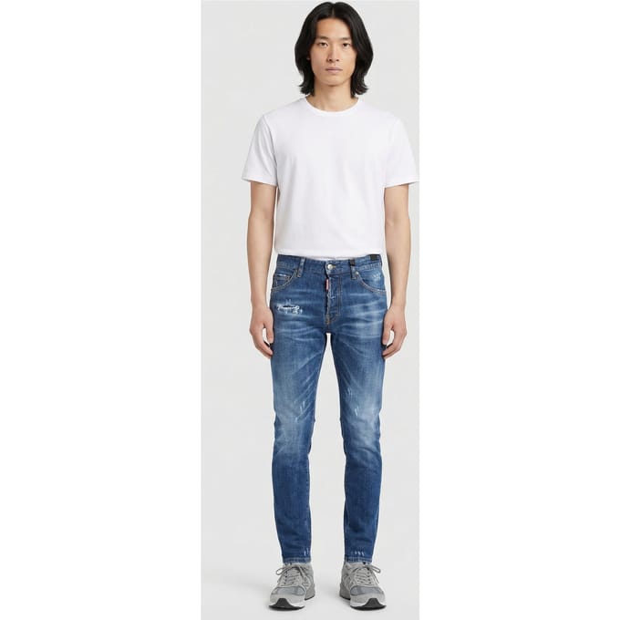Dsquared2 Jeans 5 Pockets Blue Größe: W52 | Skinny Pants Outlet | Herren | Blau