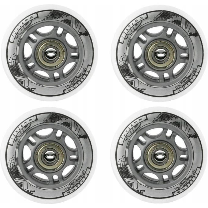 Nils Extreme Serie - Wielen en Lagerset - 72x24mm - 82A - ABEC-7