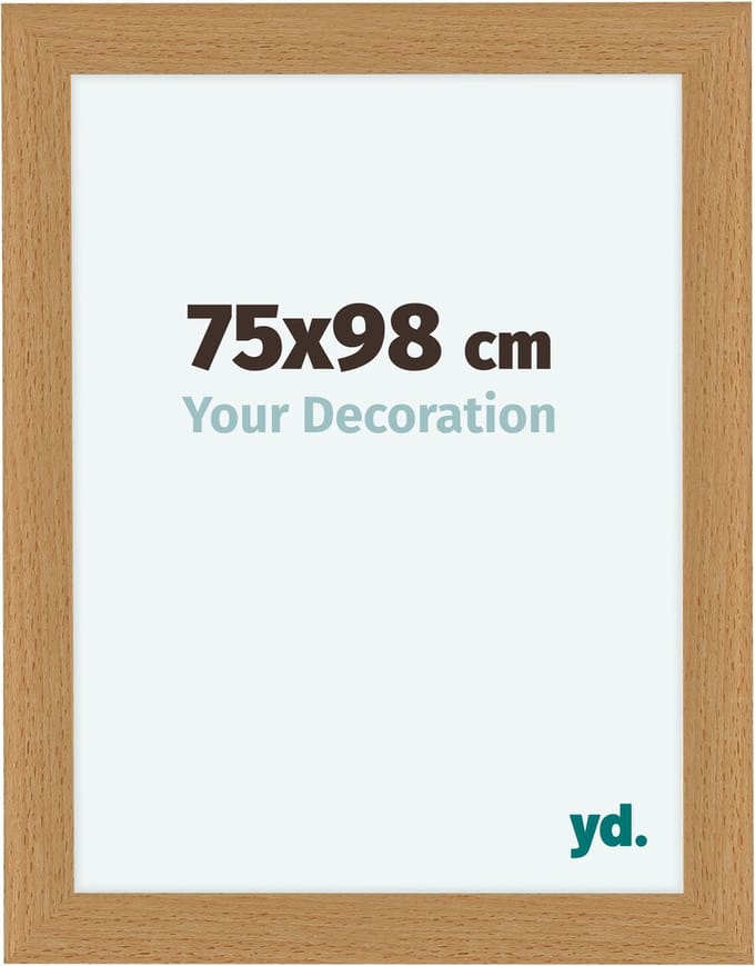 Your Decoration - Fotolijst 75x98 cm - MDF - Beuken - Como