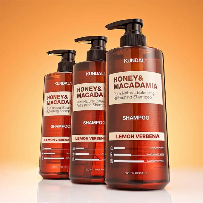 KUNDAL - Honey & Macadamia Pure Natural Balancing Refreshing Shampoo - 12 Types Lemon Verbena