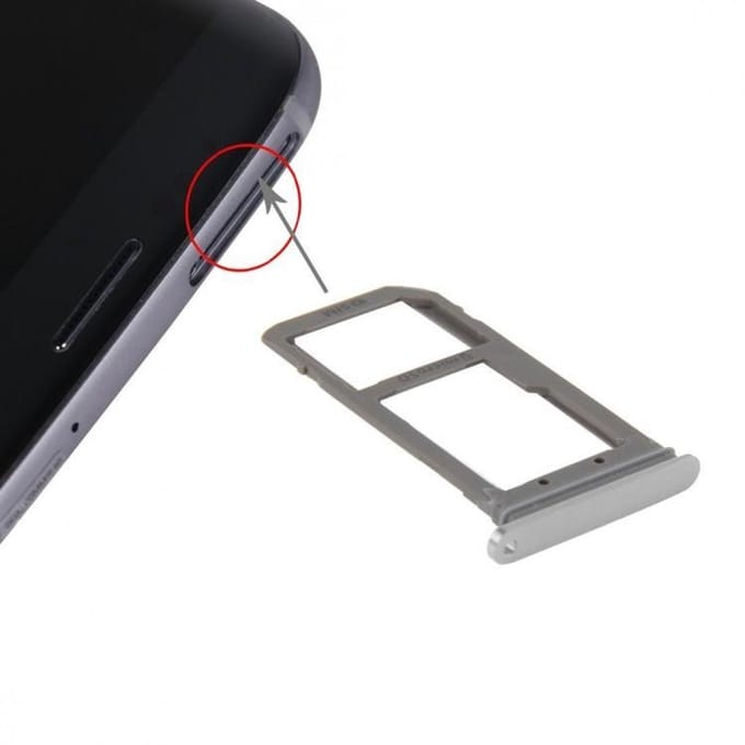 Samsung Galaxy S7 SimKaart Houder / Sim Card Tray Holder Zilver