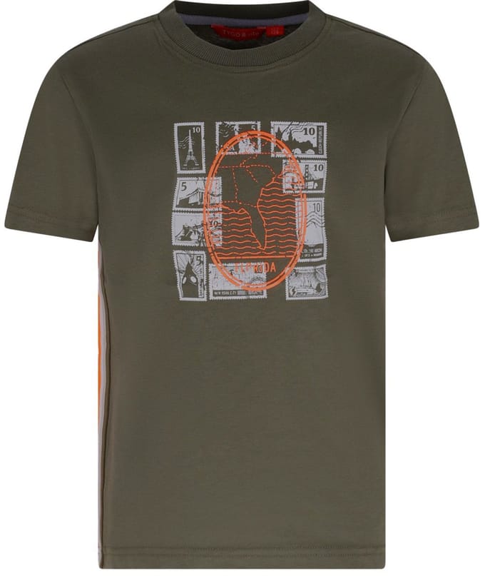 TYGO & vito jongens T-shirt groen maat 122/128