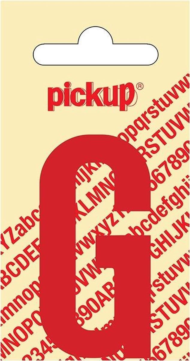 Pickup plakletter Nobel 60 mm rood G - 31022060G