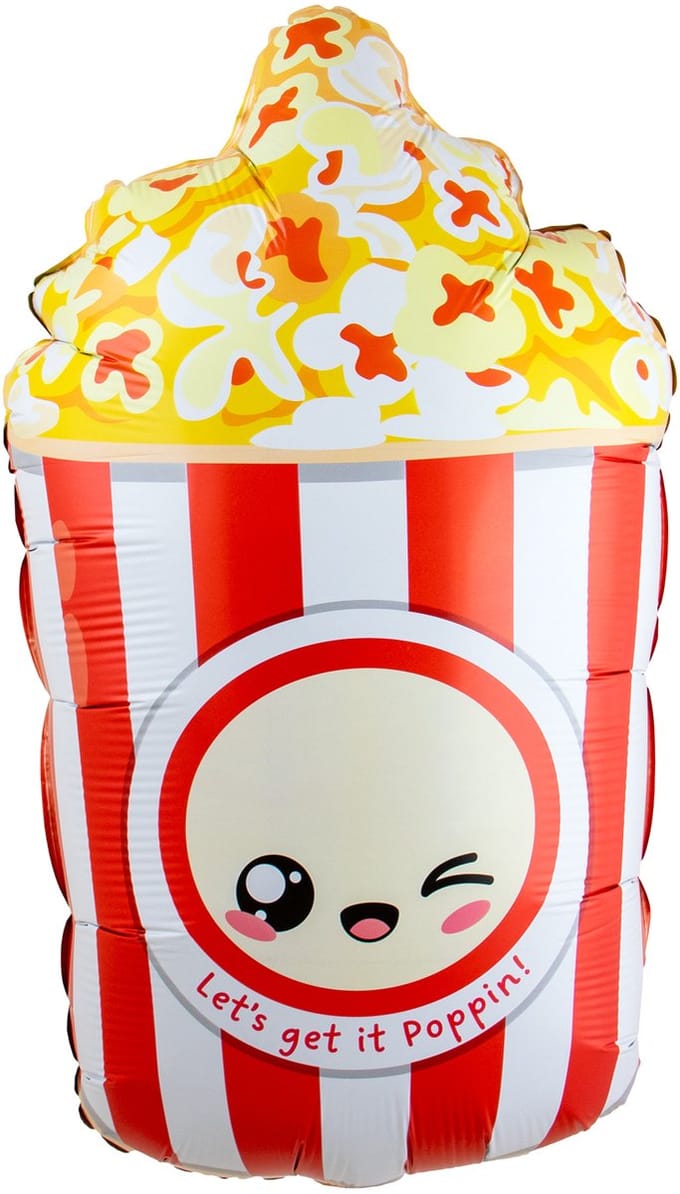 Folieballon - Kawaii Popcorn - 60 cm