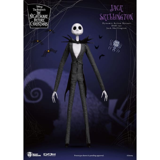 Beast Kingdom Nightmare before Christmas Dynamic 8ction Heroes Action Figure 1/9 Jack 21 cm