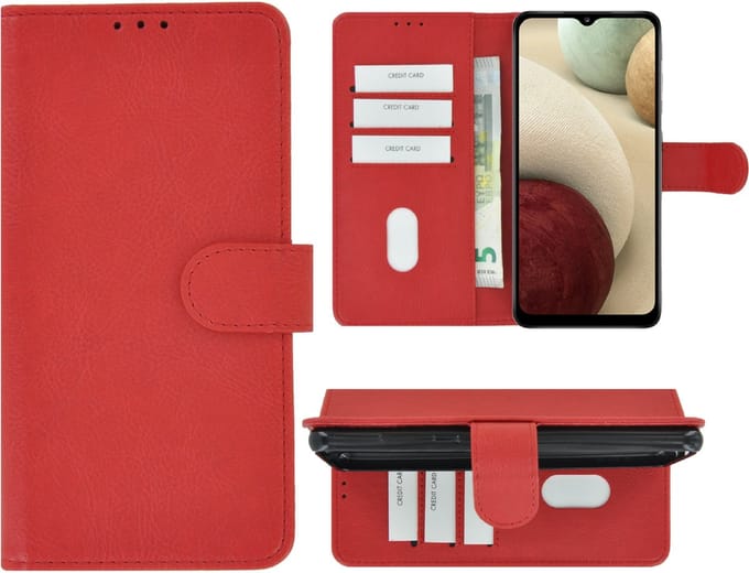 Geschikt voor Samsung Galaxy A13 5G Hoesje - Book Case Wallet Rood Cover