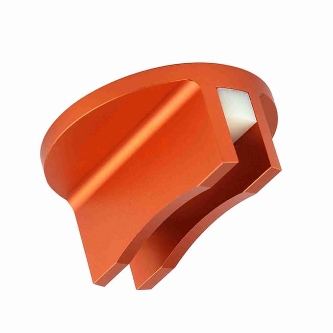 Aluminium Gegroefde Magnetische Krikblok Krikrail Adapter (Oranje) red