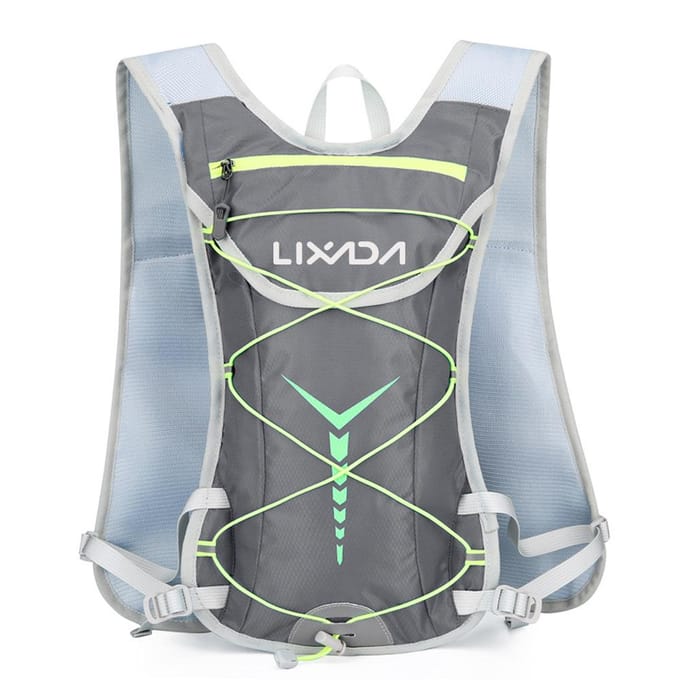 Nylon Hydratatie Rugzak Waterrugzak met 2L Hydratatiezak voor Fietsen Hardlopen Fietsen zwart