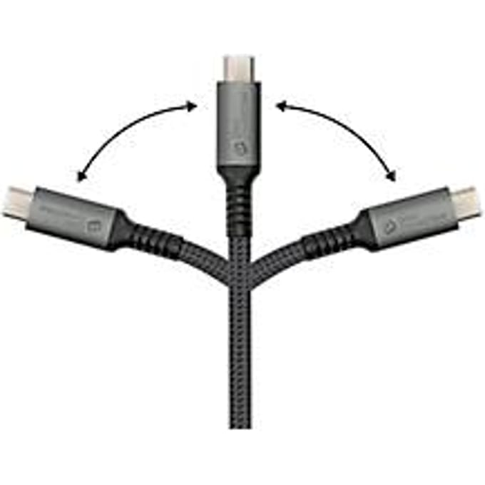 USB 2.0 oplaad-/datakabel Good Connections, USB-C naar USB-C, vermogen 240 W, tot 480 Mbit/s, lengte 3 m, zwart