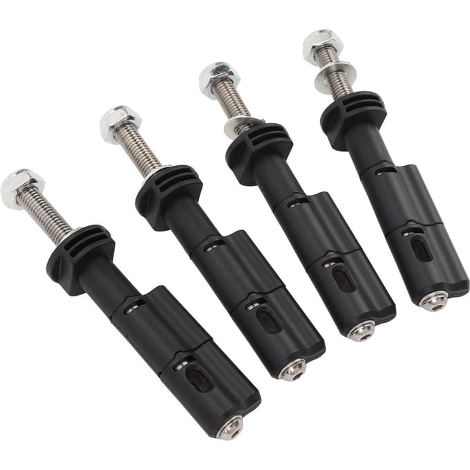 4 Pièces Axe de Montage 40mm avec Cadenas à Combinaison Antivol de Rechange pour MaxTrax MKII LITE Récupération black