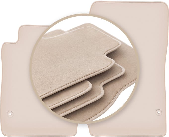 PREMIUM beige vloermatten voor: Mercedes SLK R171 coupé 2004-2011