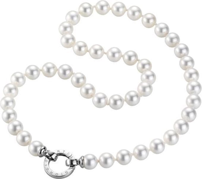 Parel | ketting | 10 mm | zilver ringslot