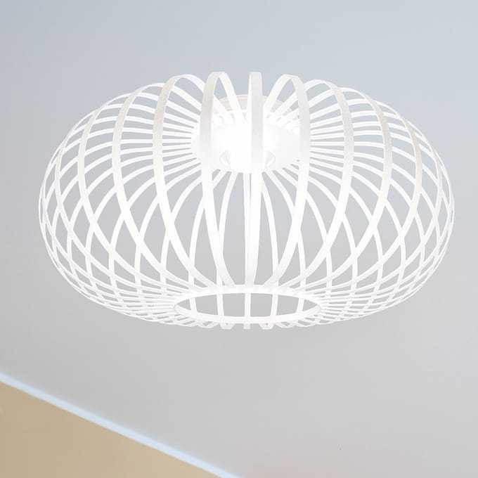 Bamyum Plafondlamp Vertigo Cage Metalen Wit Moderne Lamp