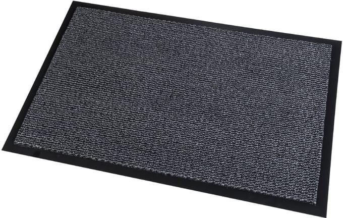 Vloermat voor tapijt, ft 90 x 150 cm, grijs, pak van 4 stuks