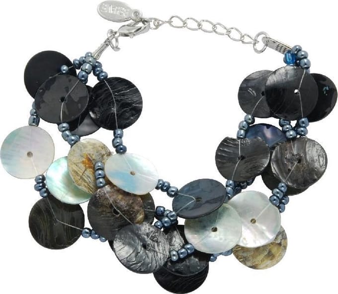 Behave - Armbandje schelp en kraaltjes - Boho chic - Avondlook