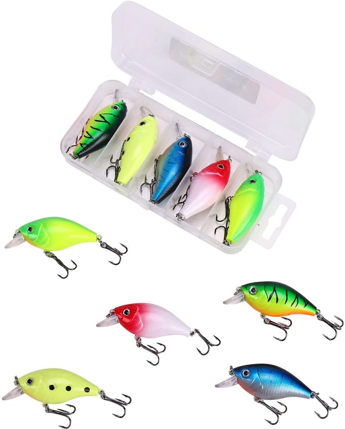Fish4All Crankbait Kit 1 Floating 5.5cm 7g (5 Stuks) - Plug
