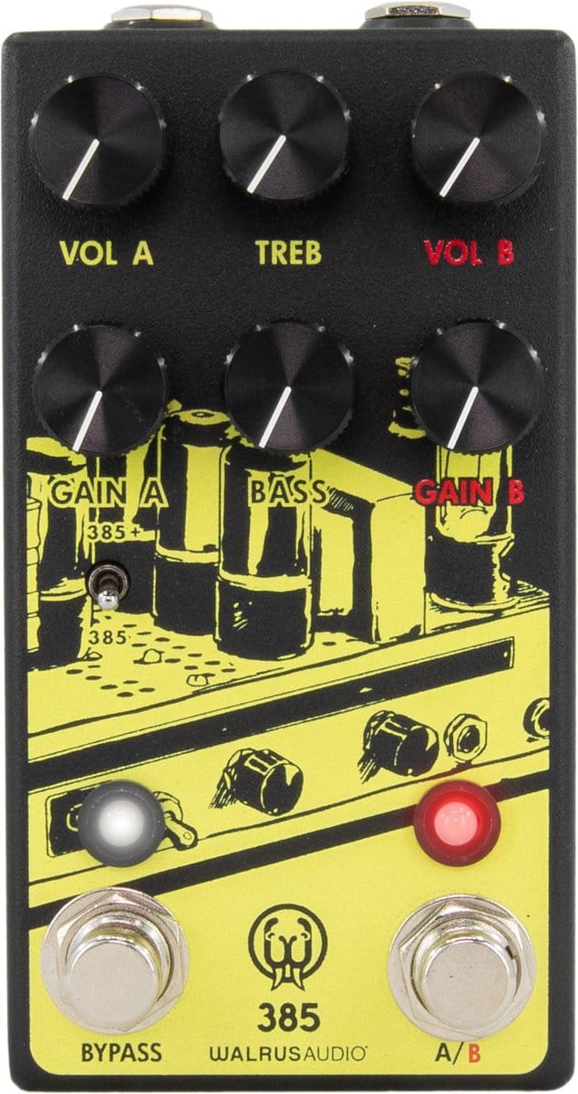 Walrus Audio 385 MKII Dynamic Overdrive FX Yellow - Distortion voor gitaren