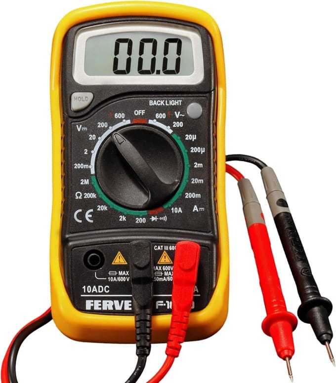 Digitale multimeter 3 1/2 cijfers voor meetfuncties
