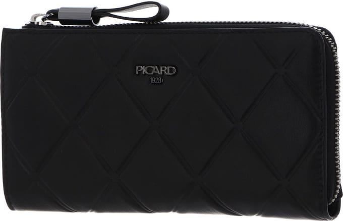 PICARD Leren Portemonnee Voila 1 Wallet Black Zwart