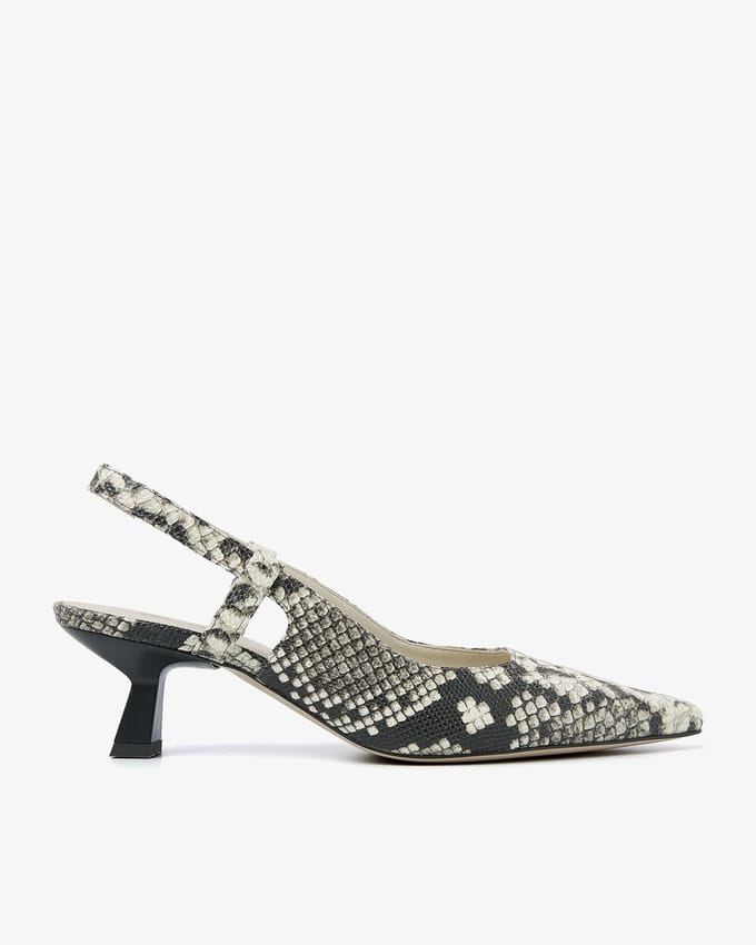 VIA VAI Suzy Aliya Slingbacks Dames - Leer - Beige - Maat 41