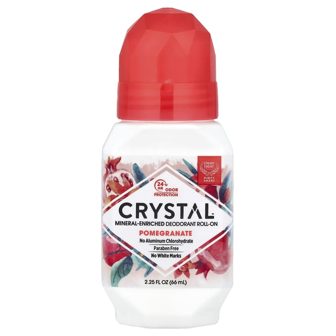 Mineraal Verrijkte Deodorant Roll-On, Granaatappel, 66 Ml (2.25 fl oz) red