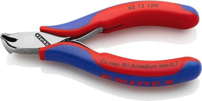 Elektronische Kniptangen met Verlaagde Hoofd en Multi-Component Handvatten - 120 mm