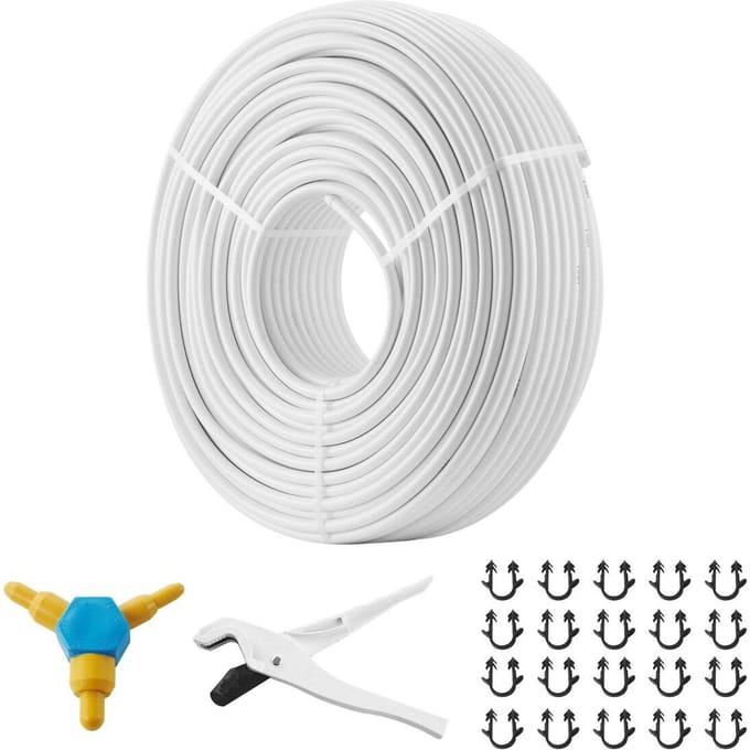 PEX-AL-PEX Buis, 656ft, 5/8'' Diameter Aluminium-Kunststof Composiet Buis Zuurstofbarrière Vloerverwarming PEX Buis, 0,08'' Dikte Vloerverwarming