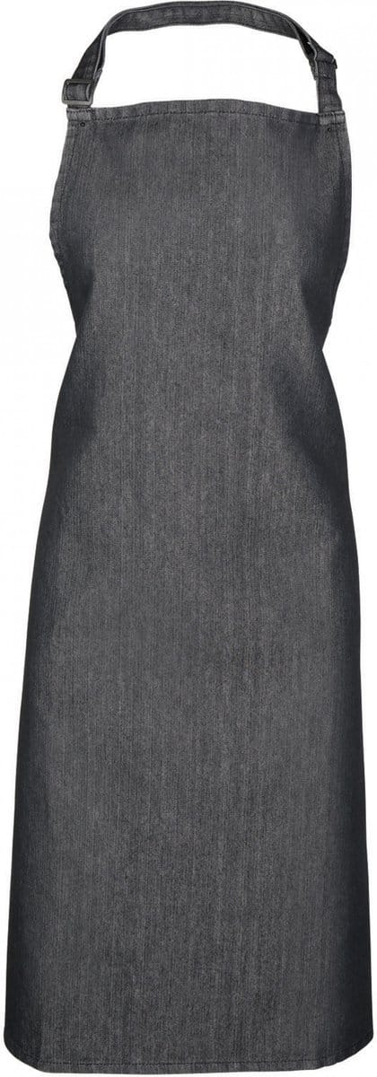 Schort/Tuniek/Werkblouse Unisex One Size Premier Black Denim 65% Polyester, 35% Katoen