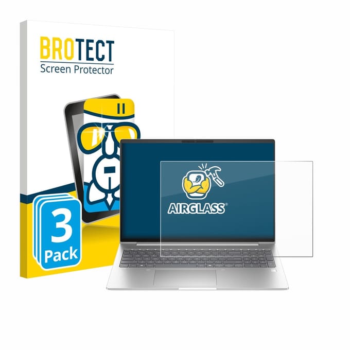 Screenprotector 3 Stuks voor HP EliteBook 6 G1ah 16" Beschermglas transparant