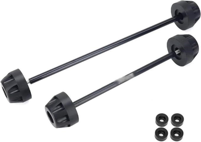 Motorfiets Valbescherming - As Slider - Motor Beschermen - Aluminium ABS - Set van 2 - Zwart