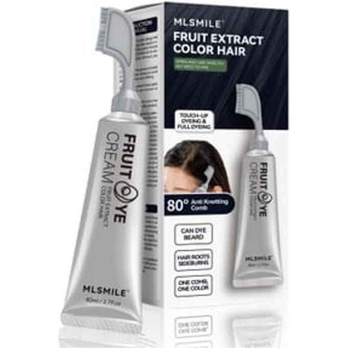 MLSMILE - Fruit Exract Color Hair - 3 Colors #01 Natural Black - 80ml