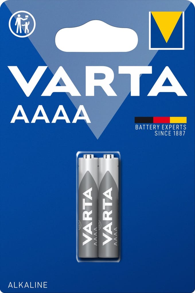 Varta 4061 Electronics AAAA-batterij 88422, fabricage nr.: 04061101402, ca. 41,5 x 8,3 mm