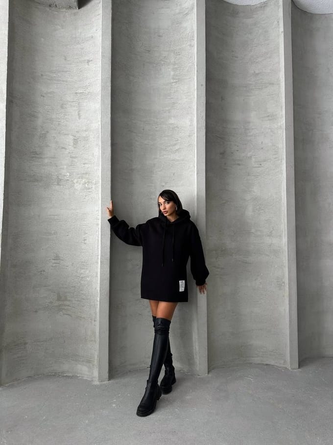 Cappa Hoodie / Zwart / maat S