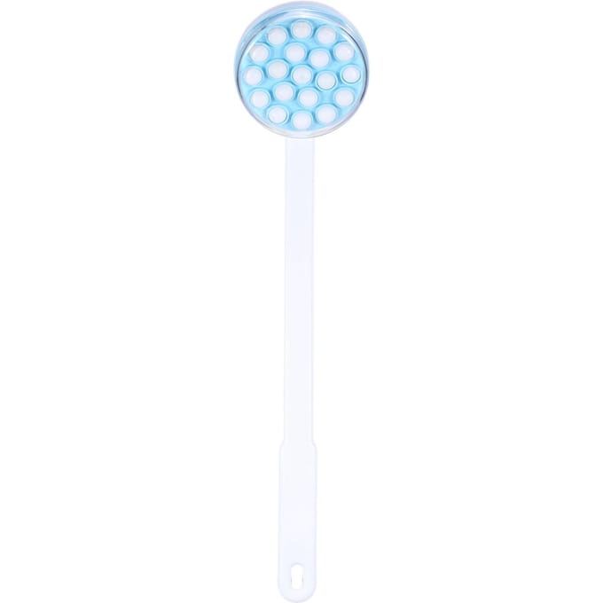 Lotion Olie Crème Applicator met Lange Handgreep Lichaam Been Badborstel Masseerder Massage Tool wit