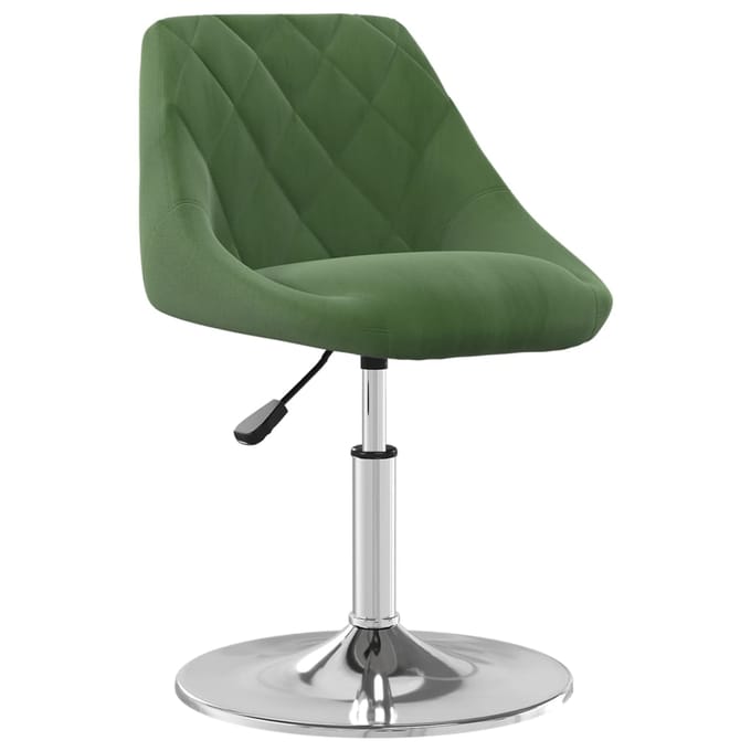 vidaXL - Eetkamerstoelen - draaibaar - 2 - st - fluweel - donkergroen