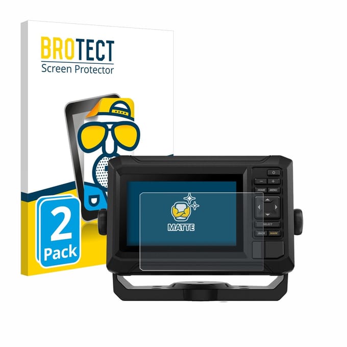 BROTECT - Screenprotector voor Garmin ECHOMAP UHD2 5" - Folie Beschermfolie matte 2 Stuks