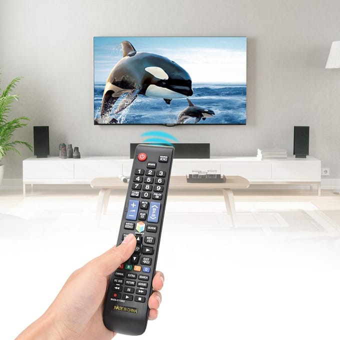Télécommande de remplacement universelle pour téléviseur Samsung BN59-01198Q black