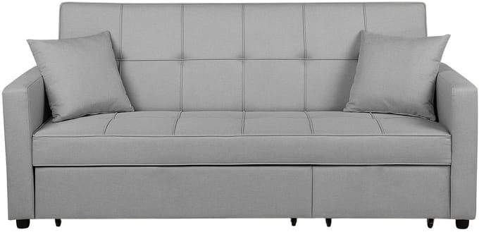 GLOMMA - Slaapbank 3-zits - Lichtgrijs - Polyester
