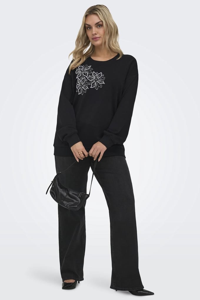 ONLY sweater Timone parel borduur
