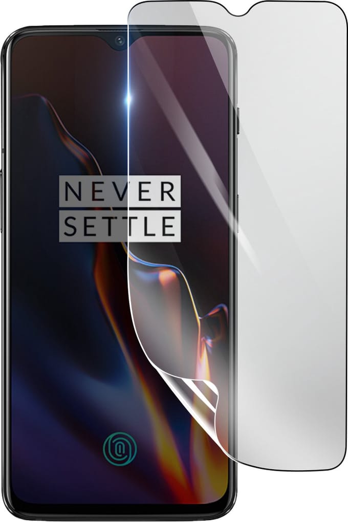 3mk, Geschikt voor Oneplus 6T, Schokbestendige Hydrogel Screenprotector, Transparant